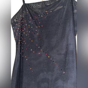New VICTORIA’S SECRET Crystal-encrusted Mesh Chemise Slip Dress